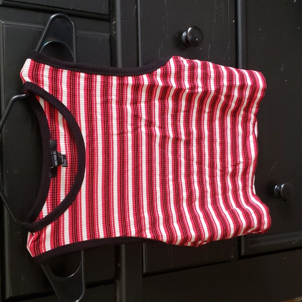 Forever 21 striped crop top